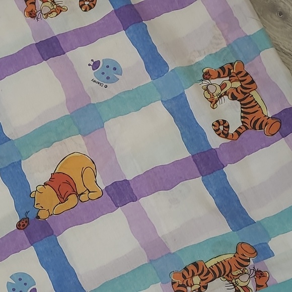 Vintage Disney Winnie The Pooh Flat Sheet - Picture 2 of 4